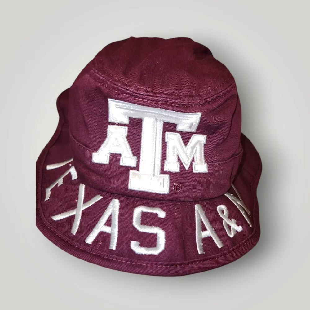 Adidas Kid's youth S/M NCAA TEXAS A&M UNIVERSITY AGGIES Maroon Bucket Hat